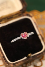 Load image into Gallery viewer, LUOWEND 18K White Gold Real Natural Pink Diamond Ring for Women