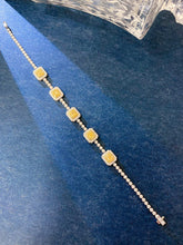 Load image into Gallery viewer, LUOWEND 18K White Gold Natural Diamond Bracelet for Women