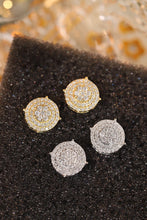 Load image into Gallery viewer, LUOWEND 18K White or Yellow Gold Real Natural Diamond Stud Earrings for Women