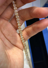 Load image into Gallery viewer, LUOWEND 18K Yellow Gold Real Natural Diamond Bracelet for Women