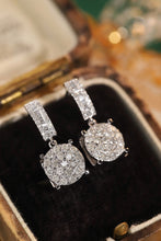 Load image into Gallery viewer, LUOWEND 18K White Gold Real Natural Diamond Stud Earrings for Women