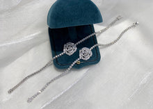 Load image into Gallery viewer, LUOWEND 18K White Gold Real Natural Diamond Bracelet for Women