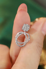 Load image into Gallery viewer, LUOWEND 18K White Gold Real Natural Diamond Stud Earrings for Women