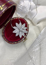 Load image into Gallery viewer, LUOWEND 18K White Gold Real Natural Diamond Pendant Necklace for Women