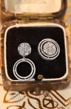 Load image into Gallery viewer, LUOWEND 18K White Gold Real Natural Diamond Stud Earrings for Women