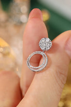 Load image into Gallery viewer, LUOWEND 18K White Gold Real Natural Diamond Stud Earrings for Women