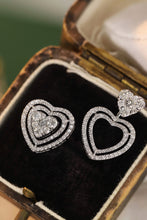Load image into Gallery viewer, LUOWEND 18K White Gold Real Natural Diamond Stud Earrings for Women