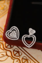 Load image into Gallery viewer, LUOWEND 18K White Gold Real Natural Diamond Stud Earrings for Women