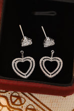 Load image into Gallery viewer, LUOWEND 18K White Gold Real Natural Diamond Stud Earrings for Women