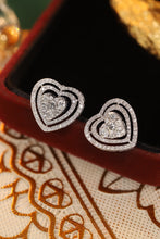 Load image into Gallery viewer, LUOWEND 18K White Gold Real Natural Diamond Stud Earrings for Women