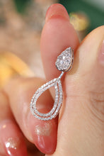 Load image into Gallery viewer, LUOWEND 18K White Gold Real Natural Diamond Stud Earrings for Women