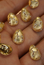 Load image into Gallery viewer, LUOWEND 18K Yellow Gold Real Natural Diamond Stud Earrings for Women