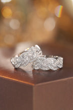 Load image into Gallery viewer, LUOWEND 18K White Gold Real Natural Diamond Hoop Earrings for Women