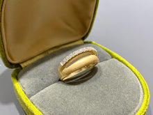 Load image into Gallery viewer, LUOWEND 18K Yellow Gold Natural Diamond Ring for Women