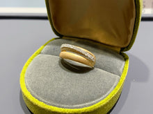Load image into Gallery viewer, LUOWEND 18K Yellow Gold Natural Diamond Ring for Women