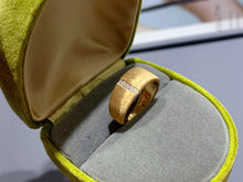 Load image into Gallery viewer, LUOWEND 18K Yellow Gold Natural Diamond Ring for Women