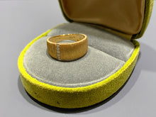 Load image into Gallery viewer, LUOWEND 18K Yellow Gold Natural Diamond Ring for Women