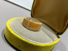 Load image into Gallery viewer, LUOWEND 18K Yellow Gold Natural Diamond Ring for Women