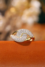 Load image into Gallery viewer, LUOWEND 18K Yellow Gold Real Natural Diamond Ring for Women