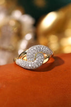 Load image into Gallery viewer, LUOWEND 18K Yellow Gold Real Natural Diamond Ring for Women