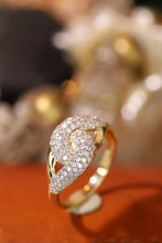 Load image into Gallery viewer, LUOWEND 18K Yellow Gold Real Natural Diamond Ring for Women