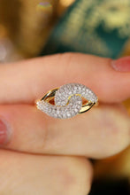 Load image into Gallery viewer, LUOWEND 18K Yellow Gold Real Natural Diamond Ring for Women