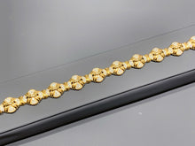 Load image into Gallery viewer, LUOWEND 18K Yellow Gold Natural Diamond Bracelet for Women