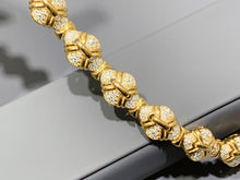 Load image into Gallery viewer, LUOWEND 18K Yellow Gold Natural Diamond Bracelet for Women