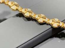 Load image into Gallery viewer, LUOWEND 18K Yellow Gold Natural Diamond Bracelet for Women