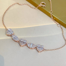 Load image into Gallery viewer, LUOWEND 18K White/Yellow/Rose Gold Natural Diamond Bracelet for Women