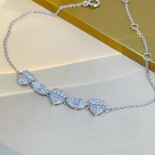 Load image into Gallery viewer, LUOWEND 18K White/Yellow/Rose Gold Natural Diamond Bracelet for Women