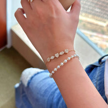 Load image into Gallery viewer, LUOWEND 18K White/Yellow/Rose Gold Natural Diamond Bracelet for Women