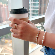 Load image into Gallery viewer, LUOWEND 18K White/Yellow/Rose Gold Natural Diamond Bracelet for Women