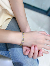 Load image into Gallery viewer, LUOWEND 18K White Gold Natural Bracelet for Women