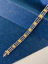 Load image into Gallery viewer, LUOWEND 18K White Gold Natural Bracelet for Women