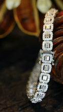 Load image into Gallery viewer, LUOWEND 18K White Gold Fine Jewelry Real Natural Diamond Bracelet for Women
