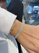 Load image into Gallery viewer, LUOWEND 18K White Gold Fine Jewelry Real Natural Diamond Bracelet for Women