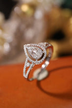Load image into Gallery viewer, LUOWEND 18K White Gold Real Natural Diamond Ring for Women
