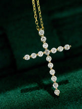 Load image into Gallery viewer, LUOWEND 18K White/Yellow Gold Fine Jewelry Real Natural Diamond Pendant Necklace for Women