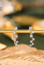 Load image into Gallery viewer, LUOWEND 18K White Gold Real Natural Diamond Stud Earrings for Women