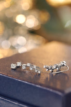 Load image into Gallery viewer, LUOWEND 18K White Gold Real Natural Diamond Stud Earrings for Women