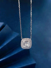 Load image into Gallery viewer, LUOWEND 18K White Gold Natural Diamond Necklace for Women