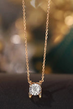 Load image into Gallery viewer, LUOWEND 18K Rose Gold Real Natural Diamond Pendant Necklace for Women