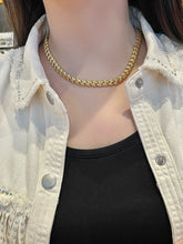 Load image into Gallery viewer, LUOWEND 18K Yellow Gold Necklace for Women