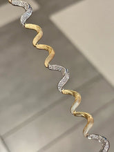 Load image into Gallery viewer, LUOWEND 18K Yellow Gold Natural Diamond Bracelet for Women