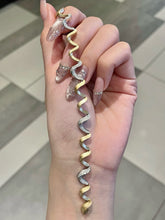 Load image into Gallery viewer, LUOWEND 18K Yellow Gold Natural Diamond Bracelet for Women