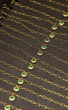 Load image into Gallery viewer, LUOWEND 18K Yellow Gold Fine Jewelry Real Natural Emerald Bracelet for Women