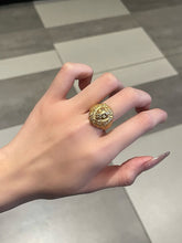 Load image into Gallery viewer, LUOWEND 18K Yellow Gold Ring for Women