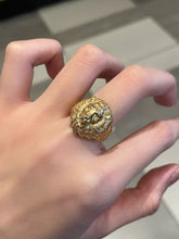 Load image into Gallery viewer, LUOWEND 18K Yellow Gold Ring for Women