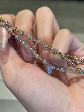 Load image into Gallery viewer, LUOWEND 18K White/Yellow Gold Necklace for Women